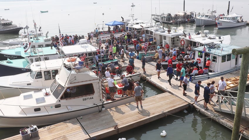 blue collar boaters on boston harbor honor disabled veterans with 65th annual fishing trip