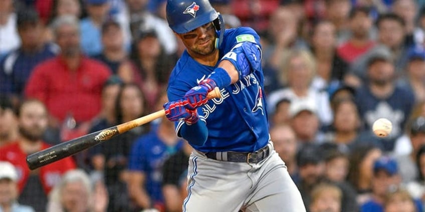 blue jays davis schneider hits home run in first career mlb at bat what a moment for him