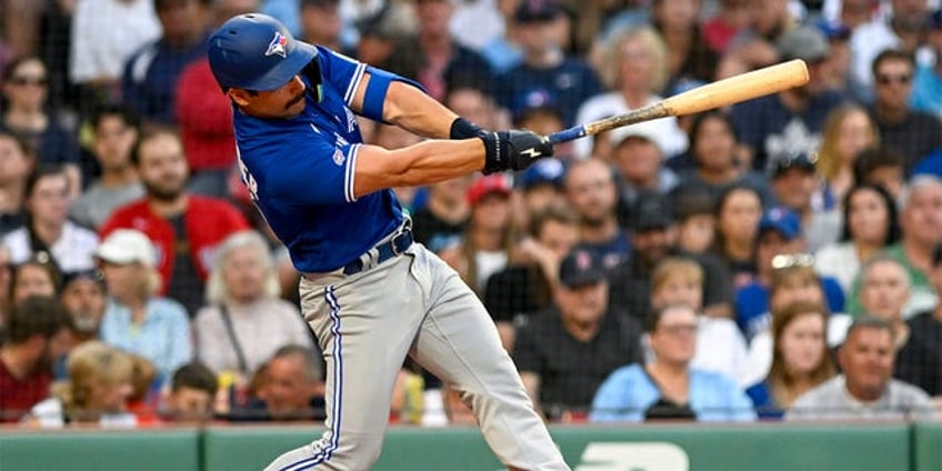 blue jays davis schneider hits home run in first career mlb at bat what a moment for him