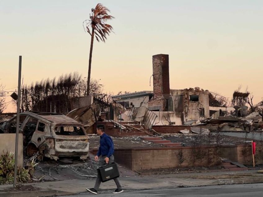 Sunset ruins (Joel Pollak / Breitbart News)