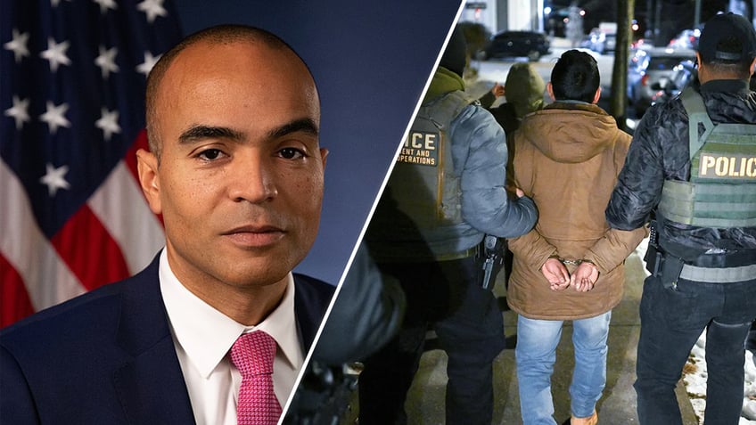 Washington Attorney General Nick Brown; federal immigration officials make an arrest.