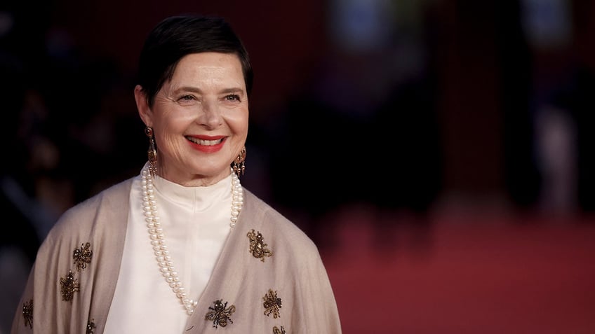 Isabella Rossellini Smiling on the red carpet