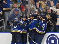 Blues score 3 goals in 2:13 of the second period to beat Jets 5-2 and force a Game 7