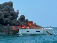 Boat catches fire near Cape Canaveral, passengers saved