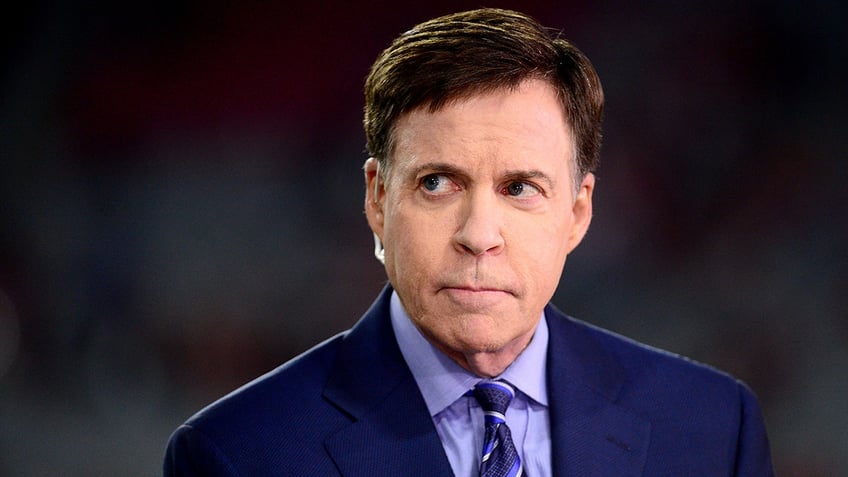 Bob Costas during broadcast