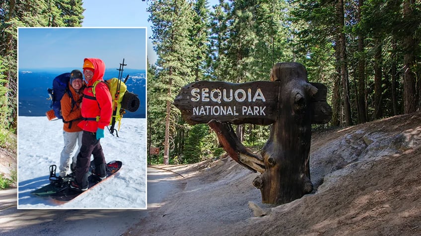 California couple on Mount Shasta