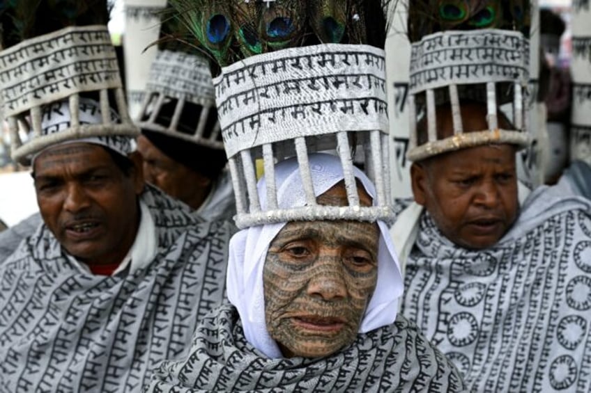 Once barred from entering holy sites because of their place at the bottom of India's millennia-old caste hierarchy, members of the Ramnami religious movement aim to show that all can worship their beloved Ram