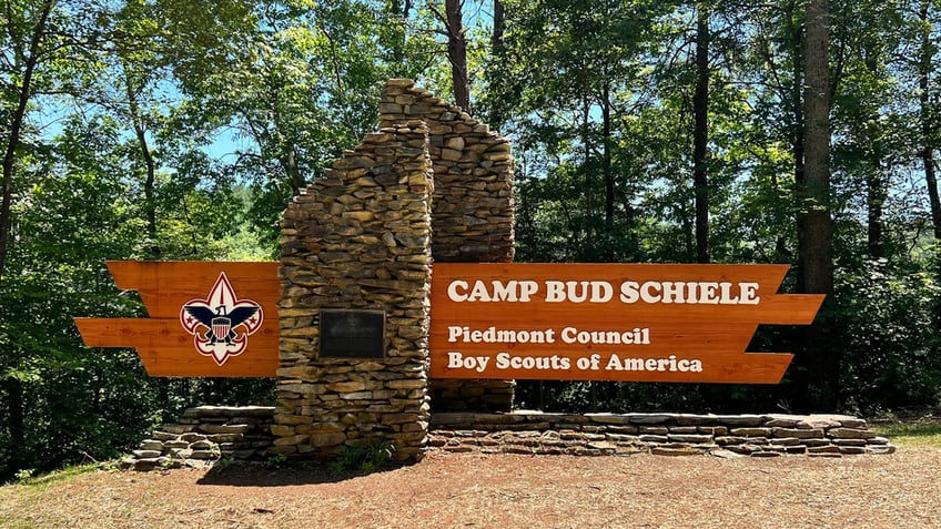 Camp Bud Schiele sign