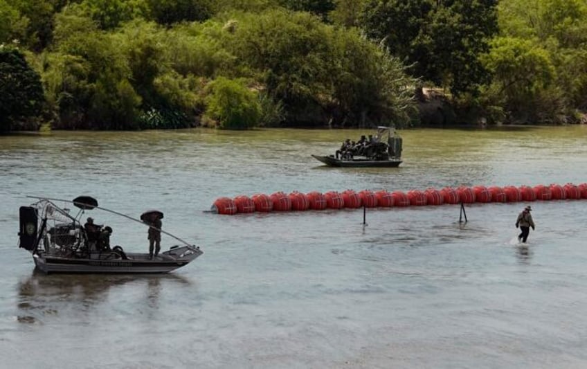 body seen along floating barrier texas installed in the rio grande mexico says