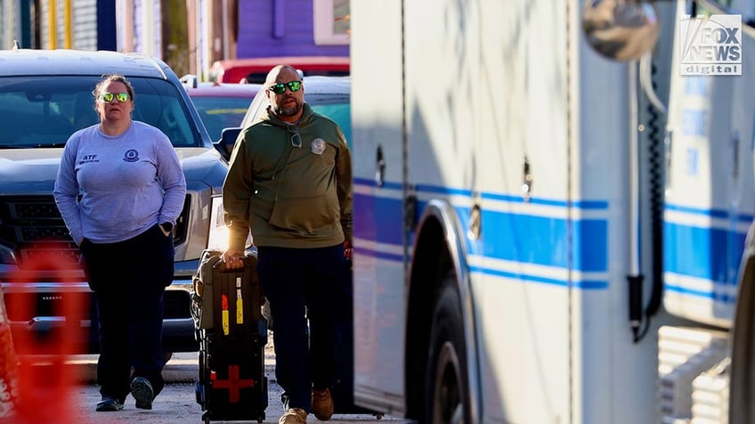 Investigators search the rental home used by Shamsud-Din Jabbar in New Orleans