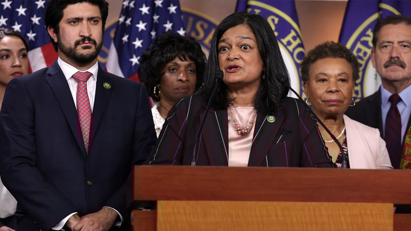 Meanwhile, Rep. Pramila Jayapal, D-Wash., accused ICE of acting "like a terrorist force" in June. 