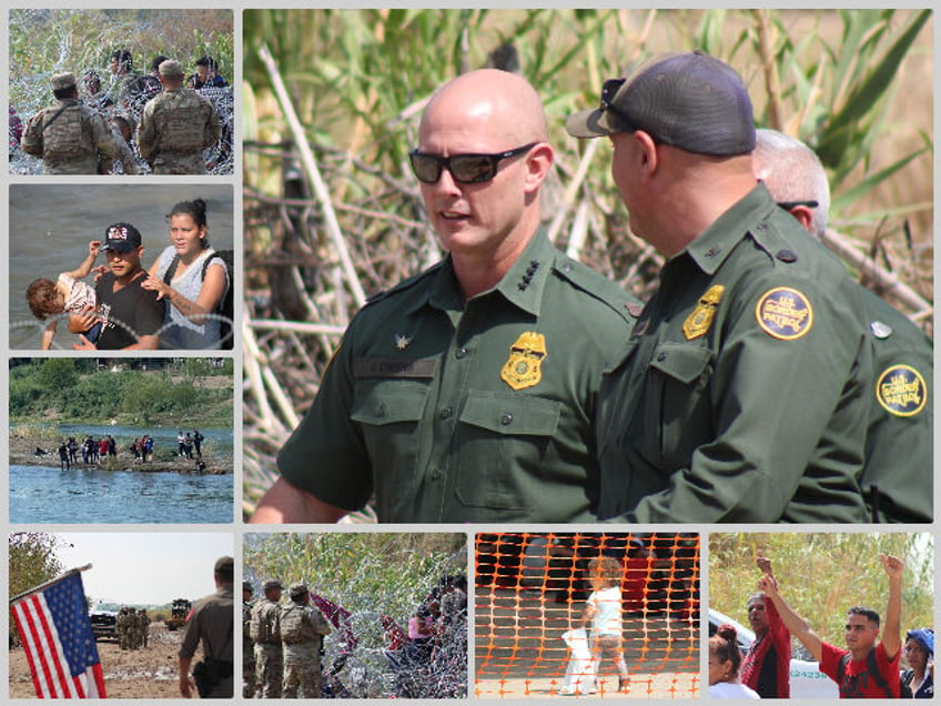 border chief makes surprise visit to texas migrant crisis