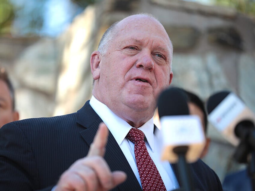 Former Acting Director of the U.S. Immigration and Customs Enforcement Thomas Homan speaki