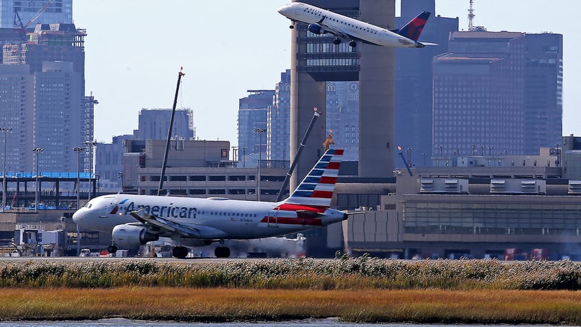 Boston Logan airport planes