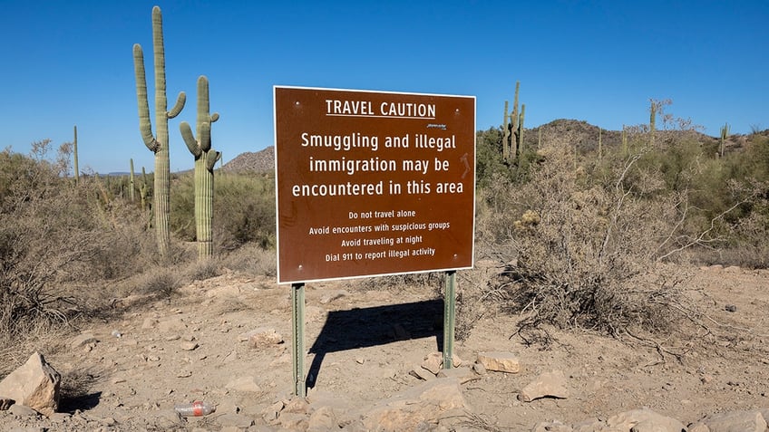 Illegal Immigration warning sign