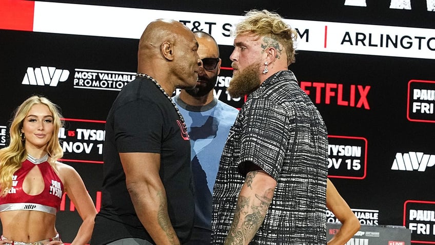 Mike Tyson and Jake Paul