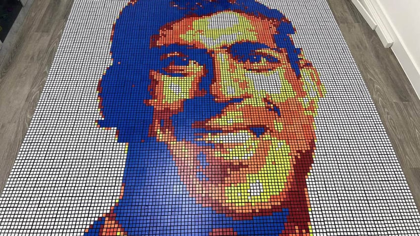 Rubik's Cube portrait