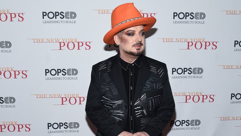 Boy George on a red carpet