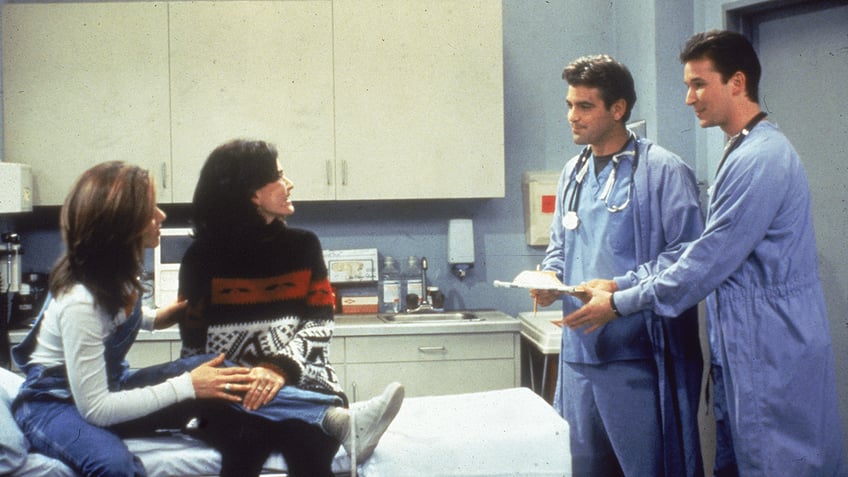 George Clooney and Noah Wyle in "Friends"