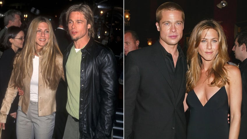 Jennifer Aniston and Brad Pitt