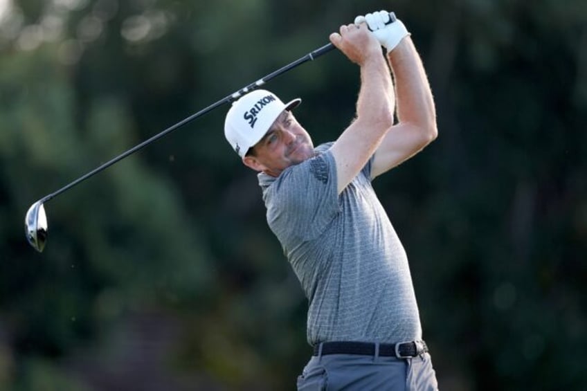 American Keegan Bradley plays a shot on the way to a share of the third-round lead in the US PGA Tour Sony Open in Hawaii