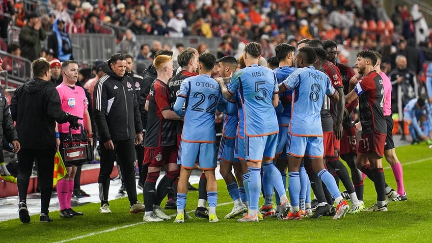 NYCFC and Toronto FC altercation