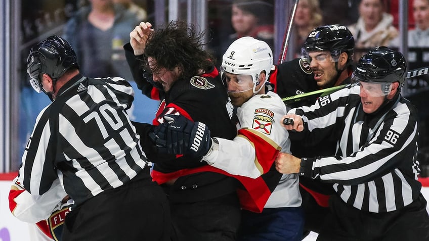 brawl during nhl game results in unprecedented 10 minute penalties for every player on the ice