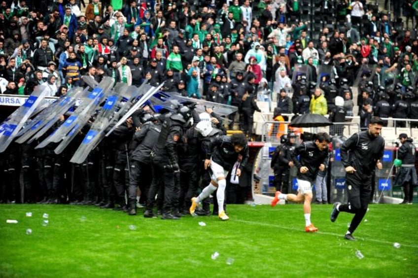 Bursaspor players clashed with another team from Turkey's Kurdish southeast in March