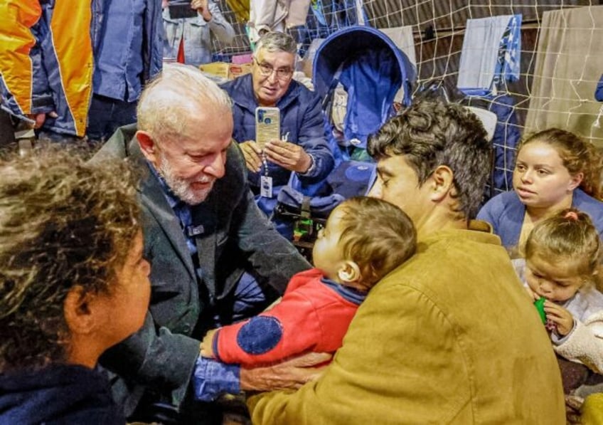 President Luiz Inacio Lula da Silva visited the stricken Rio Grande do Sul region for a th