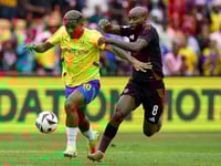 Brazilian Ribeiro strikes twice as Sundowns finish with victory