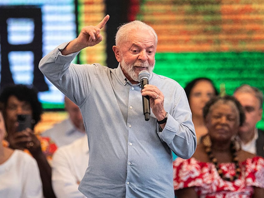 Brazil's President Luiz Inacio Lula da Silva speaks during the inauguration of the Ge