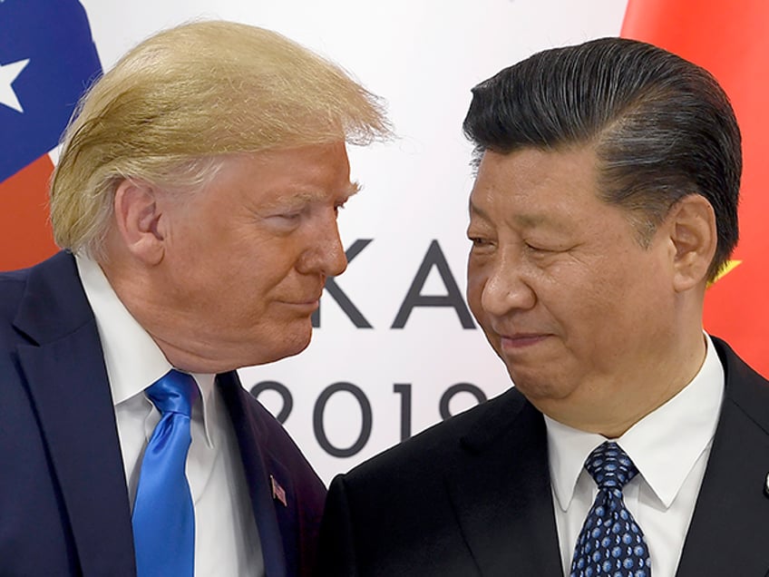 President Donald Trump meets with Chinese President Xi Jinping at the G-20 summit in Osaka