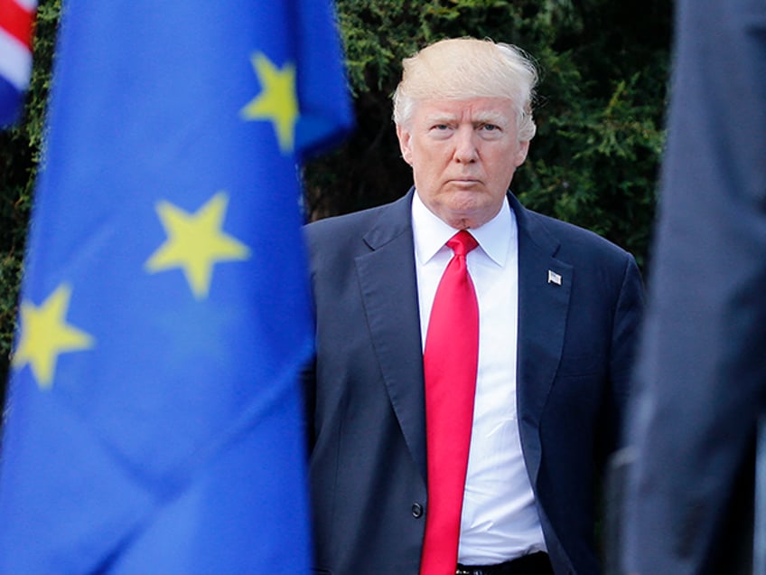 President Donald Trump at the G7 Summit on May 27, 2017, in Taormina, Sicily. (JONATHAN ER