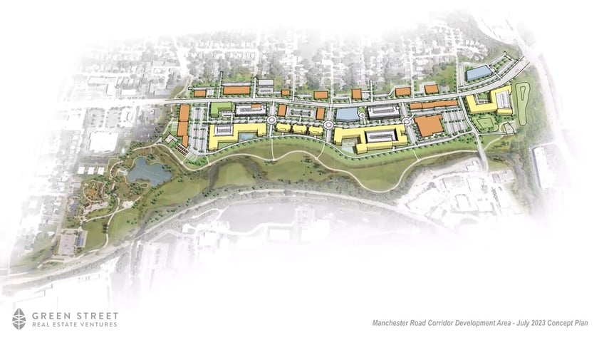 Manchester Road development plan map