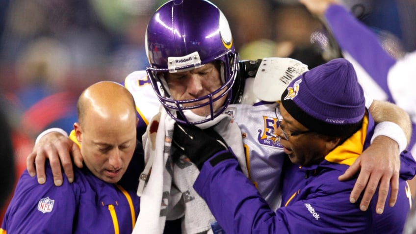 Brett Favre with the Vikings