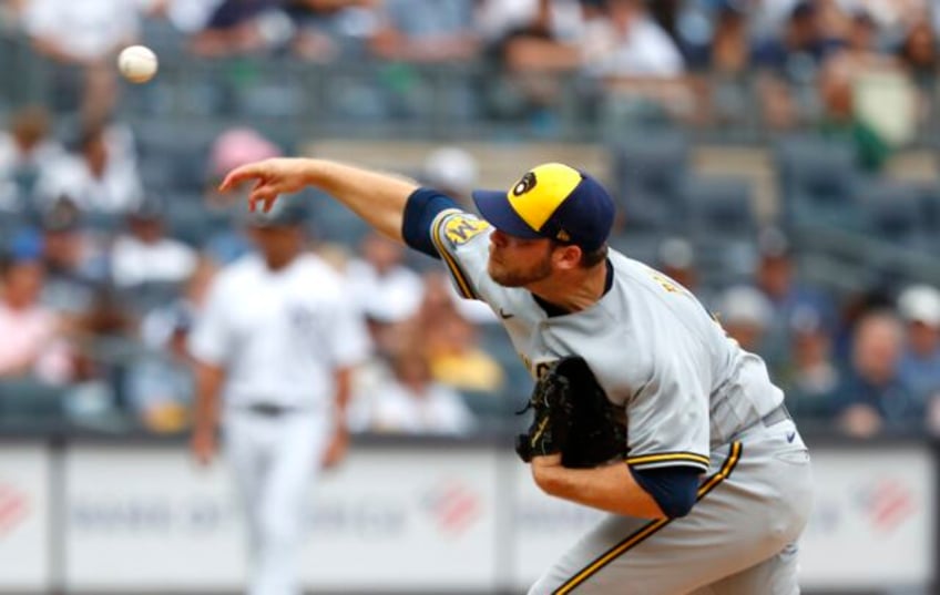 brewers corbin burnes has no hitter through 8 innings vs yankees