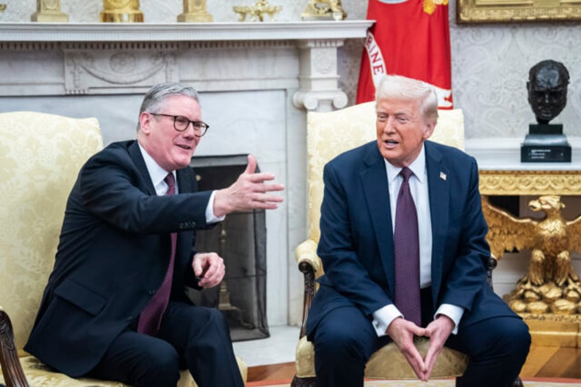 Washington, DC - February 27 : President Donald J Trump meets with British Prime Minister