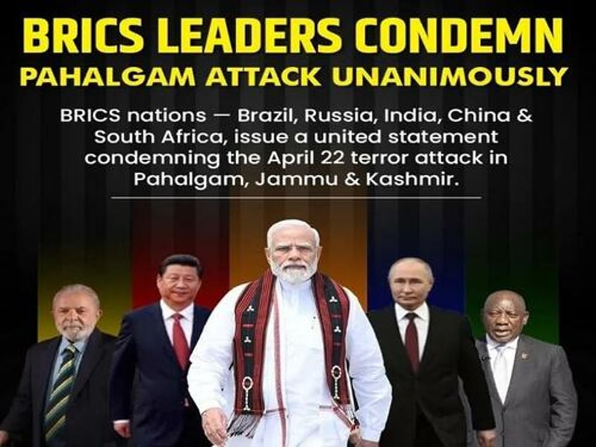 brics condemnation of the pahalgam terrorist attack proves that china politicized the sco