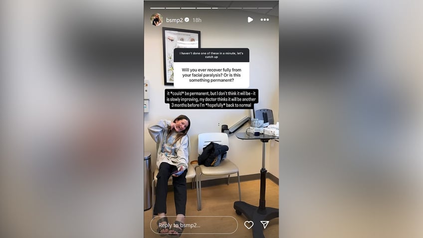 Palin shared her doctors believe she will be back to normal in about three months.