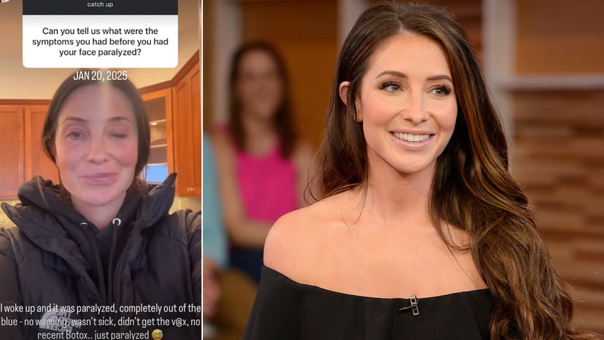Bristol Palin shows the paralysis in her face