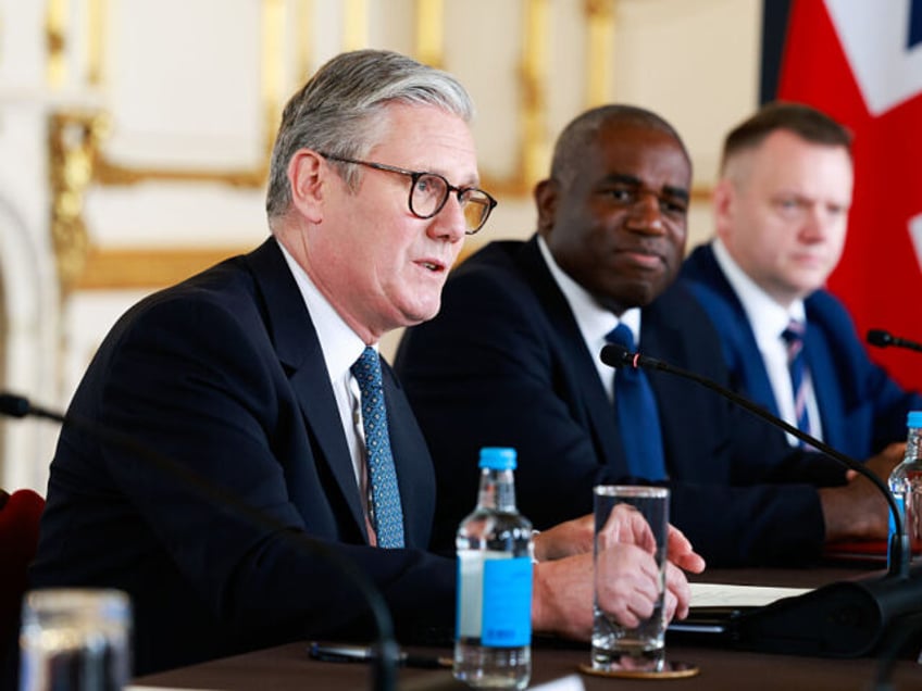 Keir Starmer, UK prime minister, David Lammy, UK foreign secretary, and Nick Thomas-Symond