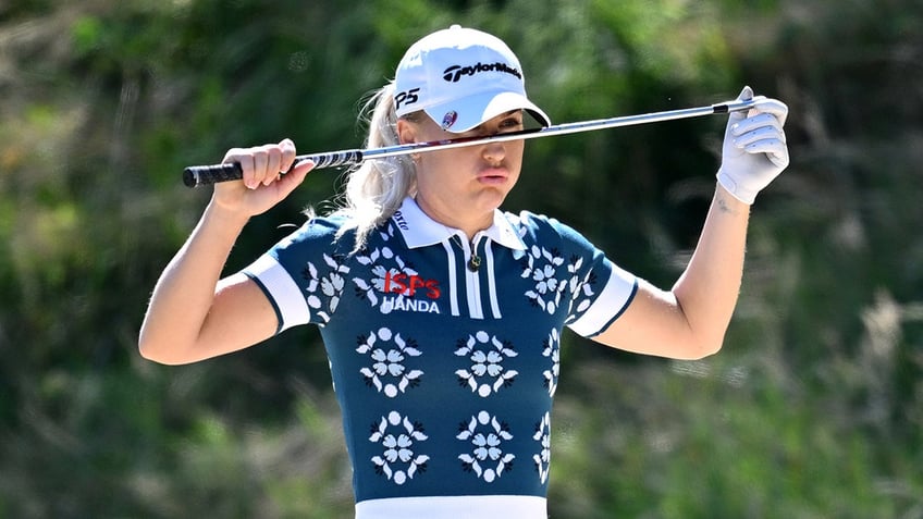 Charley Hull reacts