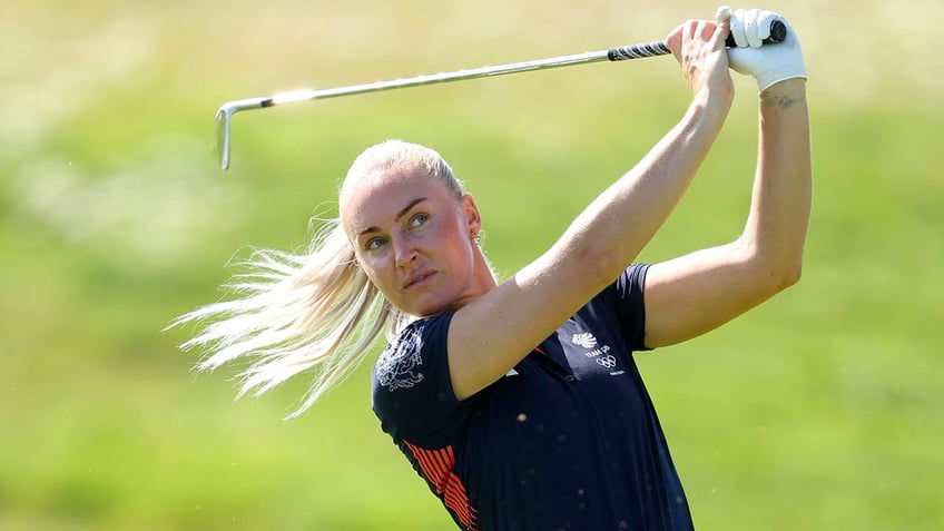 Charley Hull plays shot