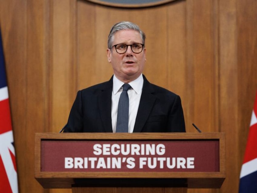 12/05/2025. London, United Kingdom. Prime Minister Keir Starmer gives a press conference o