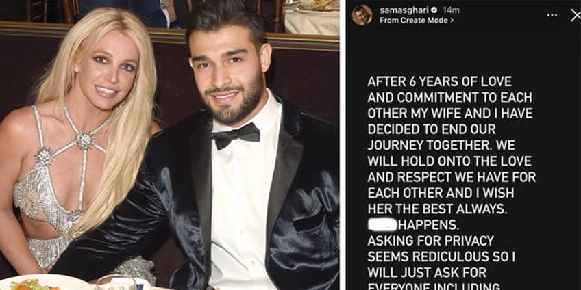 britney spears admits she couldnt take the pain anymore in first statement on sam asghari divorce