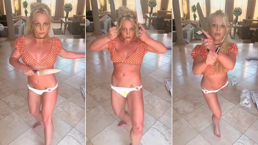 britney spears bashes police for conducting welfare check after viral knives video about power for cops