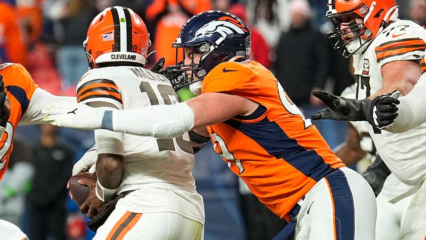 broncos defense swarms browns in big win to get back to over 500