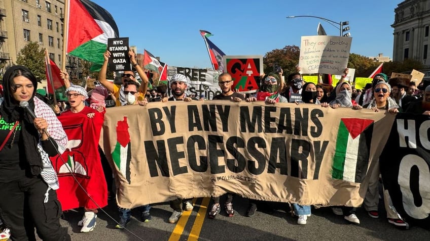 brooklyn pro palestinian rally draws thousands as israel enters second stage of war with hamas