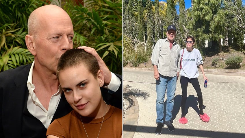 bruce willis daughter tallulah gets emotional over photos with dad my whole damn heart