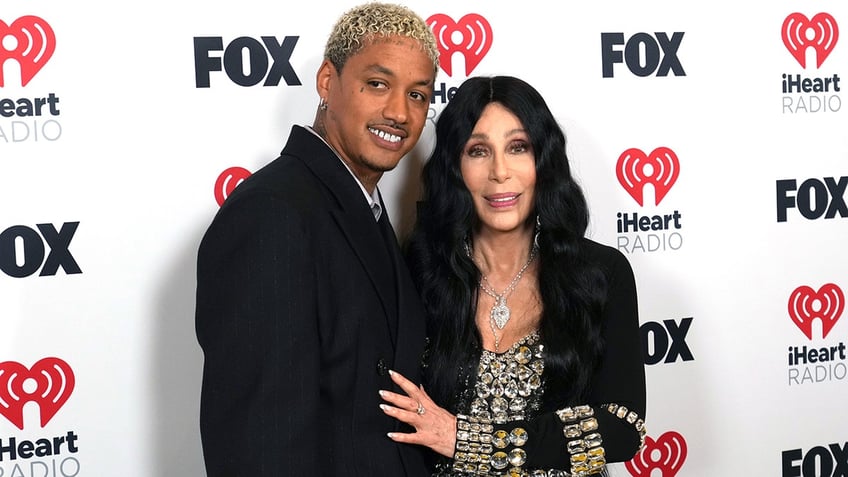 Cher and Alexander Edwards at the iHeartRadio Music Awards